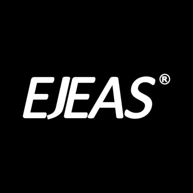 Logotipo de EJEAS con texto en blanco sobre fondo negro.